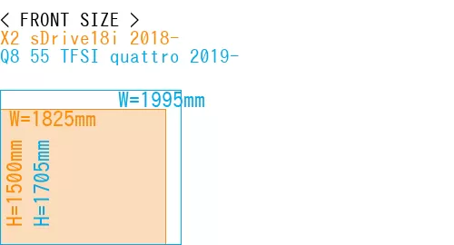 #X2 sDrive18i 2018- + Q8 55 TFSI quattro 2019-